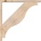 Ekena Millwork Funston Block Smooth Bracket w/ Offset Brace, Douglas Fir, 3 1/2"W x 34"D x 34"H BKT0402X34X34FST05SDF - alternate 2
